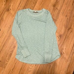 Loft slub mint green long sleeve